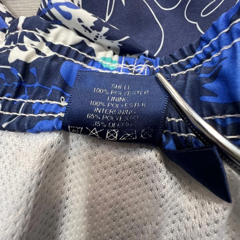 Kailua Surf Mens Swim‎ Trunks  3XL Floral Print Elastic Waist Beach Shorts